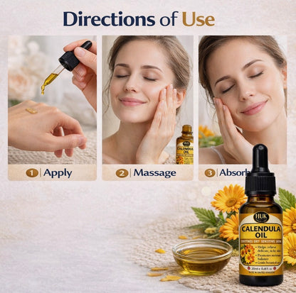 Calendula Oil Benefits – Soothing Oil for Dry, Sensitive & Itchy Skin UK 20ml
