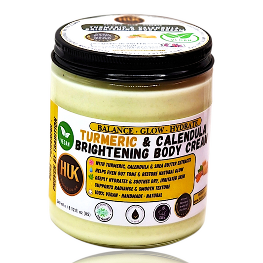 Turmeric & Calendula Brightening Body Cream – Glow Boost, Even Skin Tone & Deep Hydration