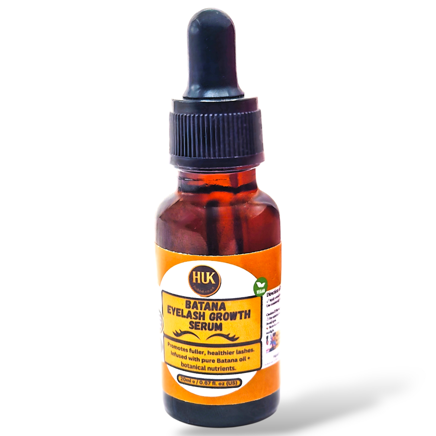 Batana Eyelash Growth Serum – Natural Lash Booster for Longer, Fuller & Thicker Lashes | Made in the UK | 20ml