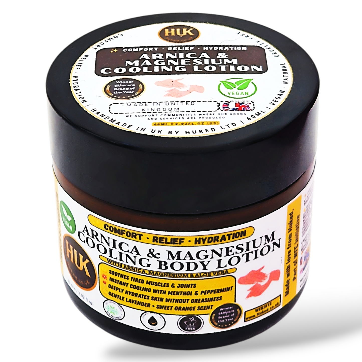 Arnica & Magnesium Cooling Body Lotion – Muscle Relief, Soothing & Refreshing | 60ml