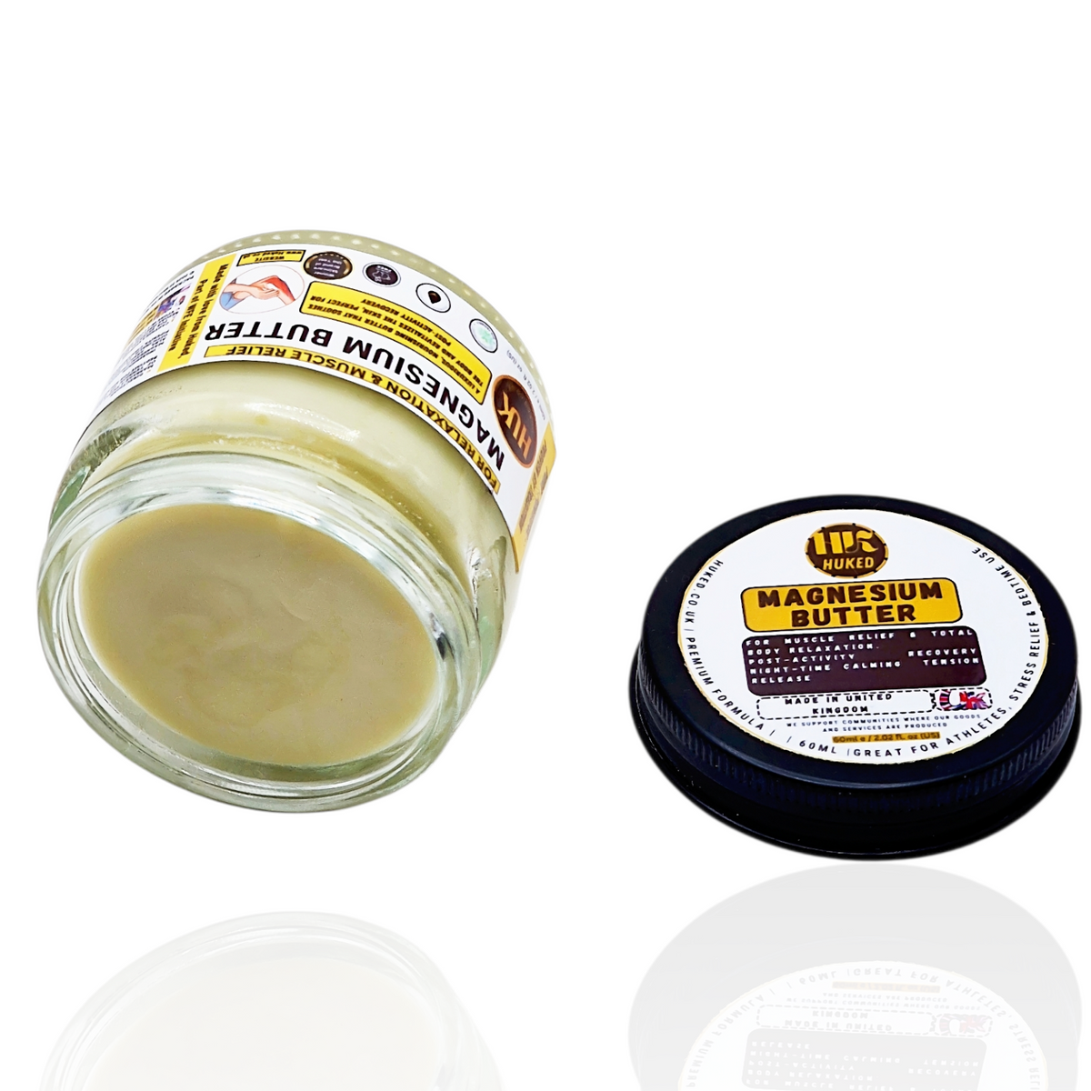 Magnesium Butter – Muscle Relief, Soothing & Hydrating Body Cream | Made in UK | 60ml