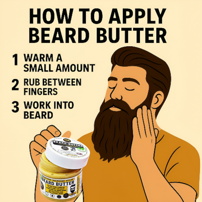 Vegan Beard Butter – Softening, Hydrating & Growth-Boosting Beard Cream | Made in UK | 60ml