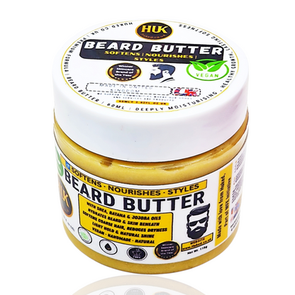 Vegan Beard Butter – Softening, Hydrating & Growth-Boosting Beard Cream | Made in UK | 60ml