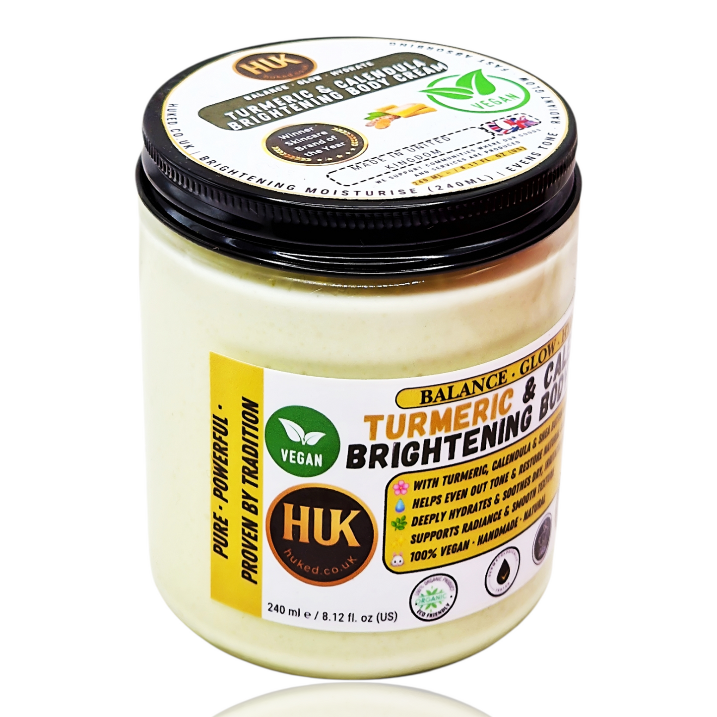 Turmeric & Calendula Brightening Body Cream – Glow Boost, Even Skin Tone & Deep Hydration