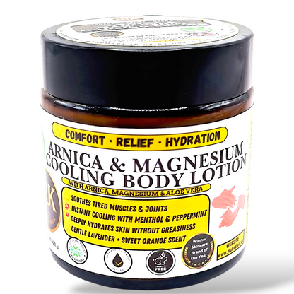 Arnica & Magnesium Cooling Body Lotion – Muscle Relief, Soothing & Refreshing | 120ml