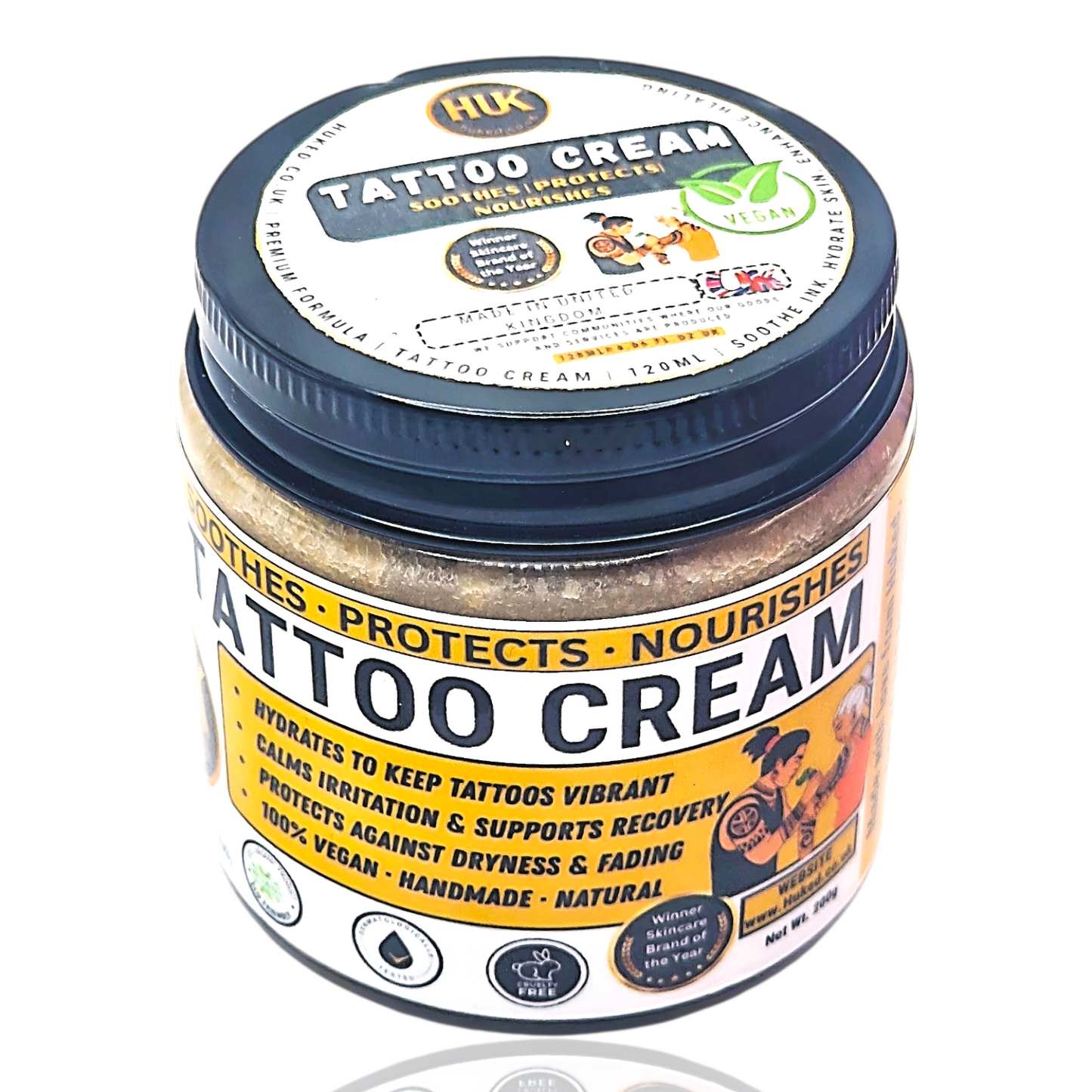 Tattoo Cream – Healing, Soothing & Color-Enhancing Skin Care | 120ml