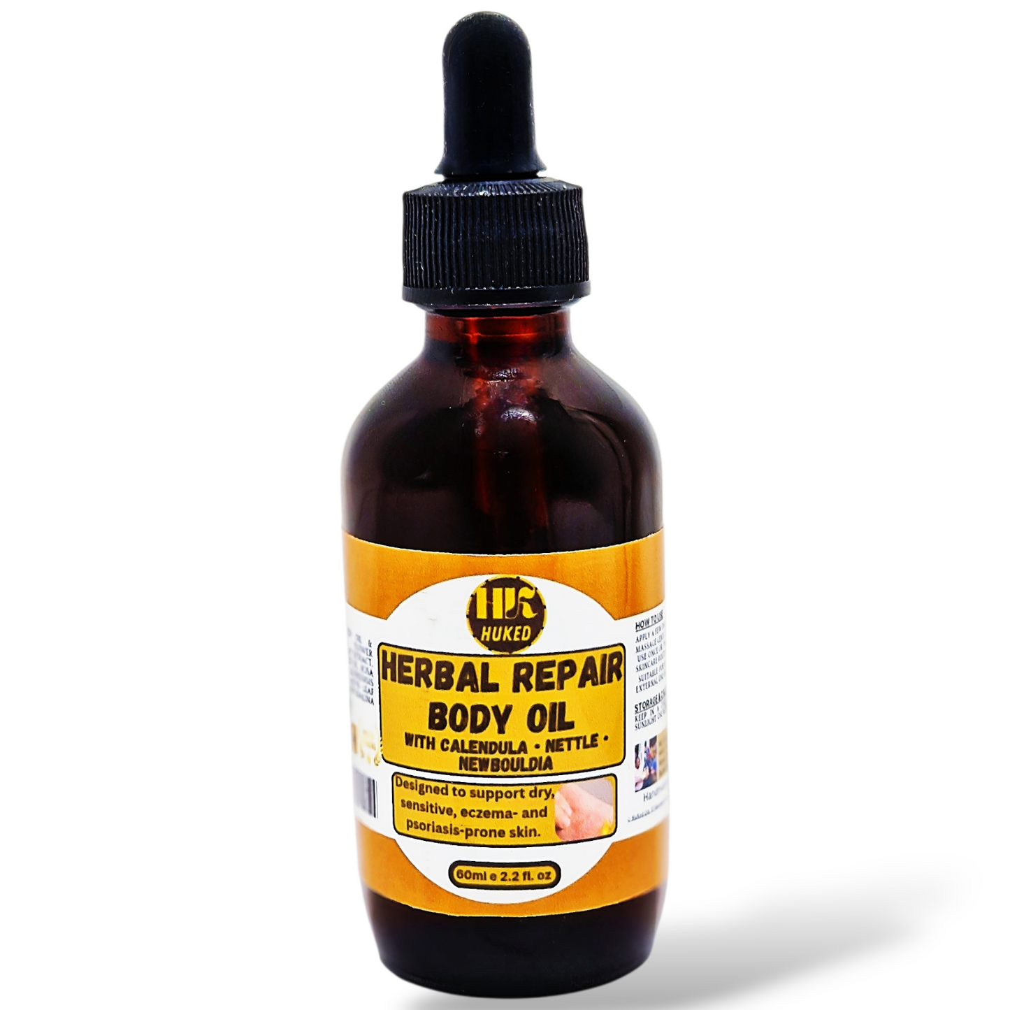 Herbal Repair Body Oil with Calendula, Nettle & Newbouldia – Deep Skin Nourishment & Healing Care | 60ml