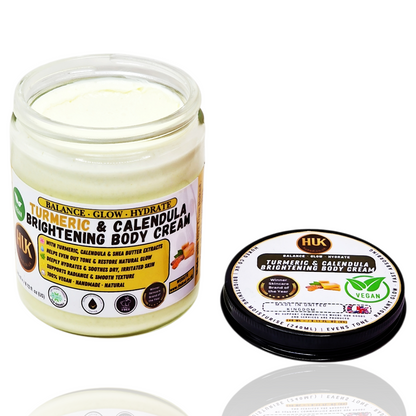 Turmeric & Calendula Brightening Body Cream – Glow Boost, Even Skin Tone & Deep Hydration