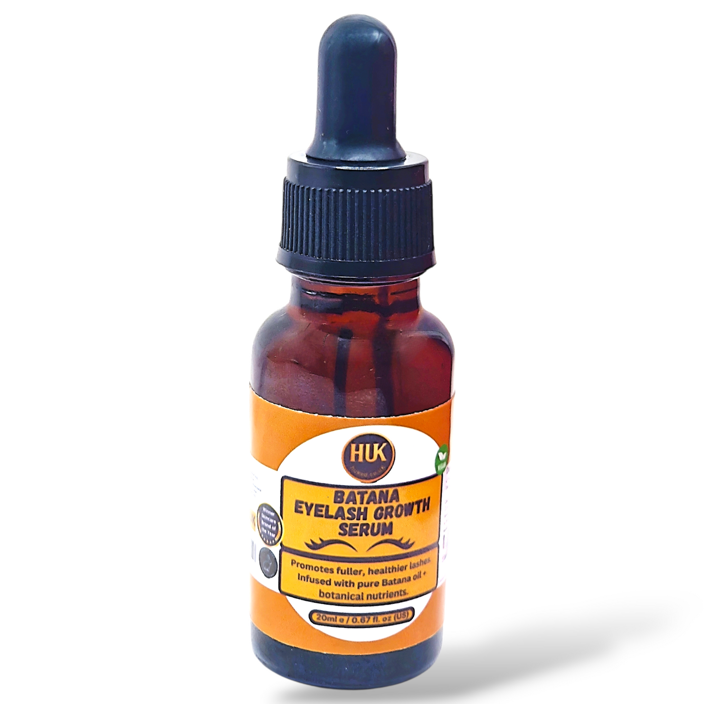 Batana Eyelash Growth Serum – Natural Lash Booster for Longer, Fuller & Thicker Lashes | Made in the UK | 20ml