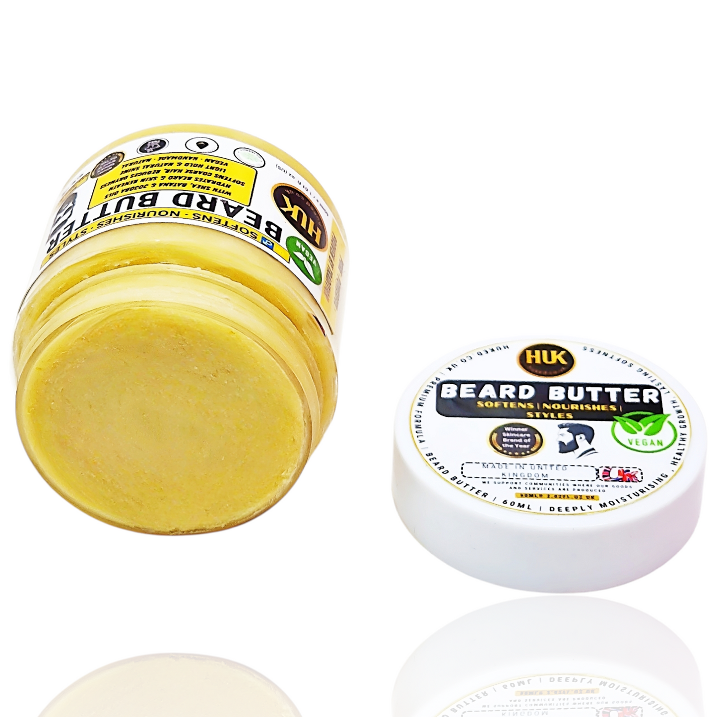 Vegan Beard Butter – Softening, Hydrating & Growth-Boosting Beard Cream | Made in UK | 60ml