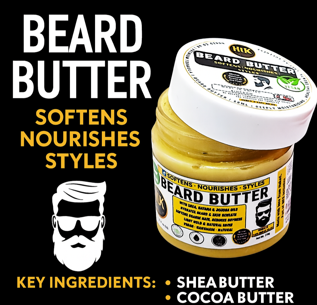 Vegan Beard Butter – Softening, Hydrating & Growth-Boosting Beard Cream | Made in UK | 60ml