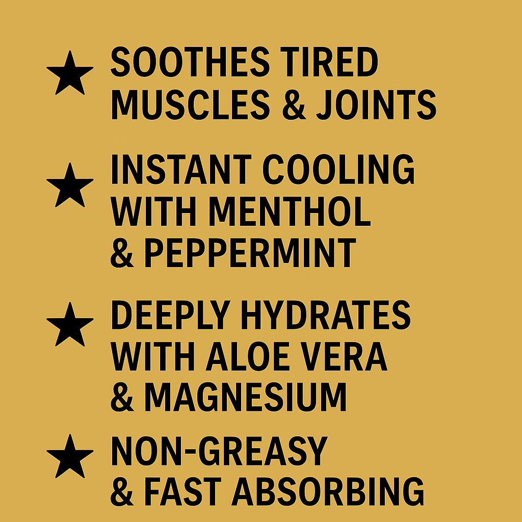 Arnica & Magnesium Cooling Body Lotion – Muscle Relief, Soothing & Refreshing | 60ml