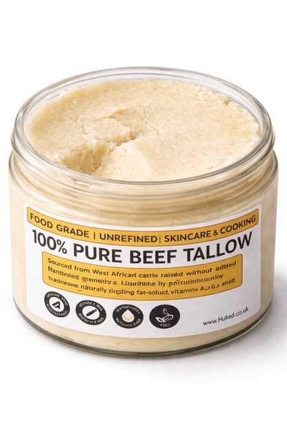 100% Pure Beef Tallow – Cream Grade | Unrefined | Skin, Hair & Cooking - 120ml