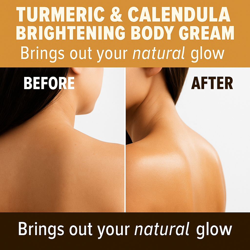 Turmeric & Calendula Brightening Body Cream – Glow Boost, Even Skin Tone & Deep Hydration