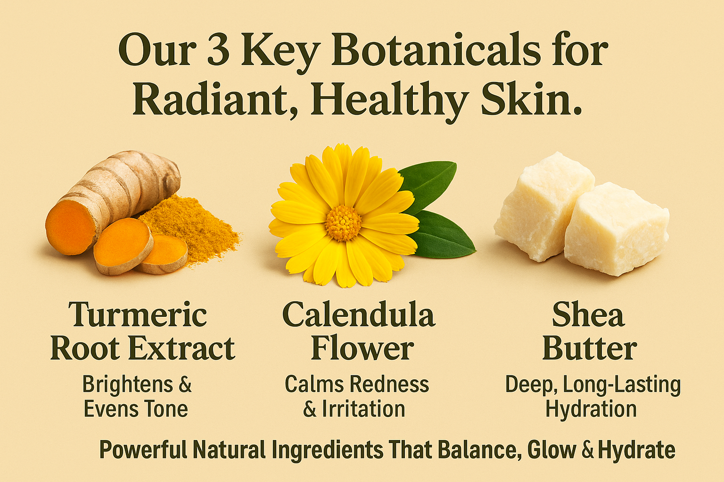 Turmeric & Calendula Brightening Body Cream – Glow Boost, Even Skin Tone & Deep Hydration