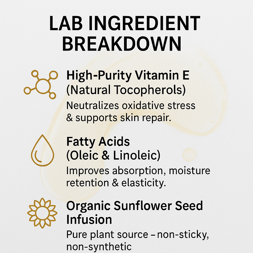 Vitamin E Oil – Skin Repair, Hydration & Antioxidant Protection | 30ml