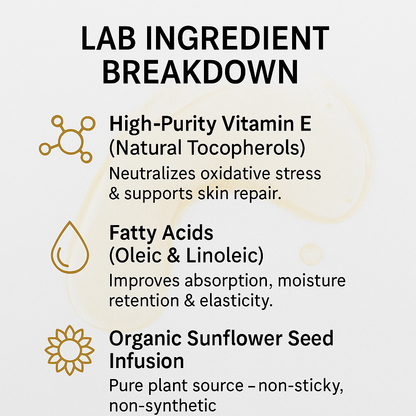 Vitamin E Oil – Skin Repair, Hydration & Antioxidant Protection | 30ml