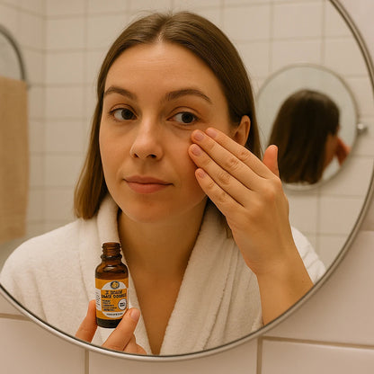 Huked Under-Eye Brightening Oil – 20ml Dark Circle & Puffiness Care (Handmade)