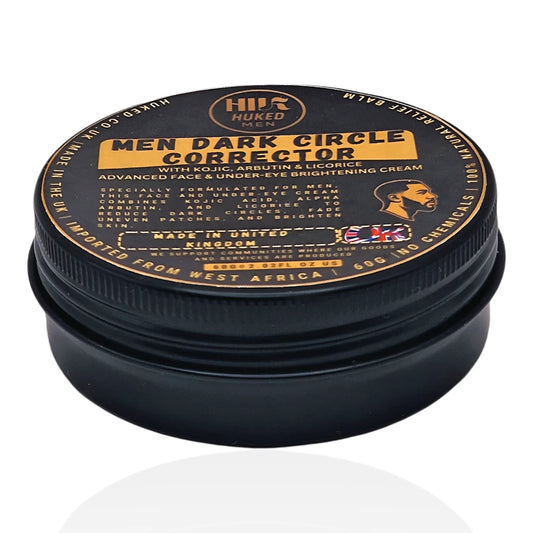 Huked Men Dark Circle Corrector Face Cream – Kojic, Arbutin & Licorice 60g (UK)