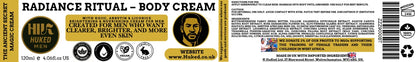 Men’s Brightening Body Cream | 120ml | Shea Butter, Kojic Acid, Arbutin & Licorice Extract | Skin Tone Even & Hydration – UK