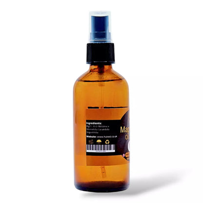 Huked Magnesium Oil Spray with Lavender & Tea Tree Oil - Muscle Relaxation, Skin Soothing & Stress Relief | Fast Absorbing, Natural Pain Relief, Eco-Friendly Packaging - 120ml