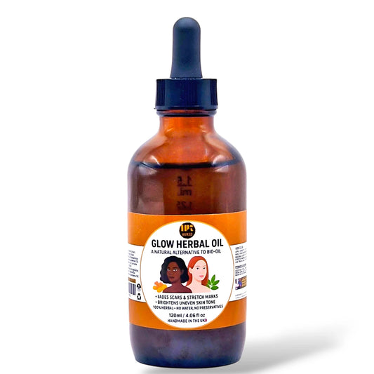 Herbal Glow Oil 120ml – Natural Bio-Oil Alternative for Stretch Marks & Scars