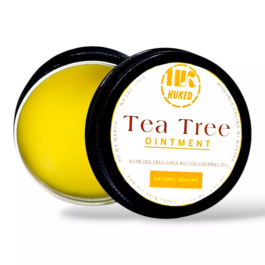 Huked Tea Tree Ointment – All-Natural Healing Balm for Skin Irritations, Burns & Moisturizing Relief - 60ml