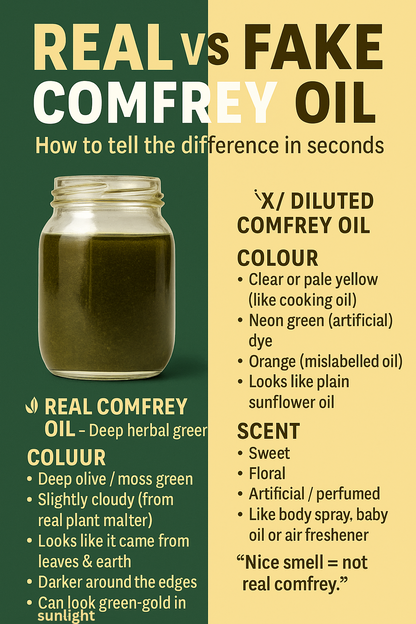 Pure Comfrey Oil – Skin Repair, Joint Support & Herbal Healing Extract | 30ml